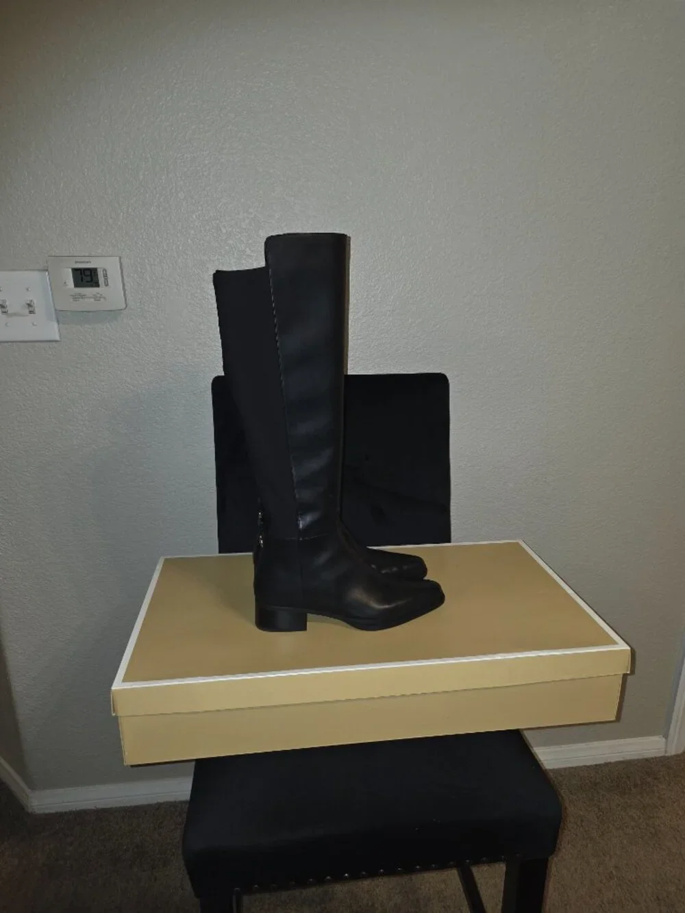 MICHAEL Michael Kors Women's Lex Block Heel Boots - Black - Size 10